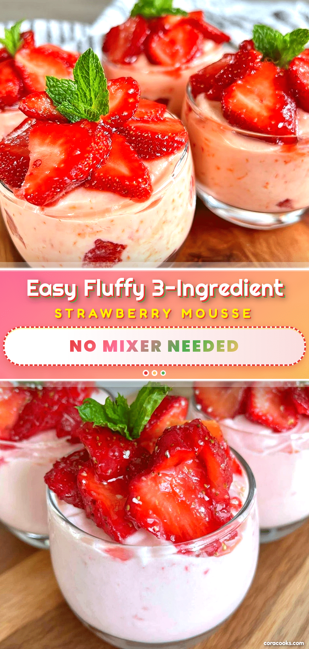 strawberry mousse cups recipe recipe