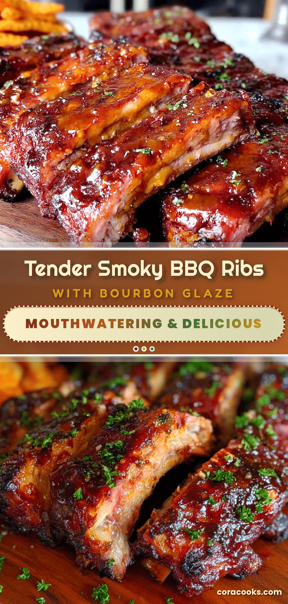 tender smoky bbq ribs bourbon glaze recipe