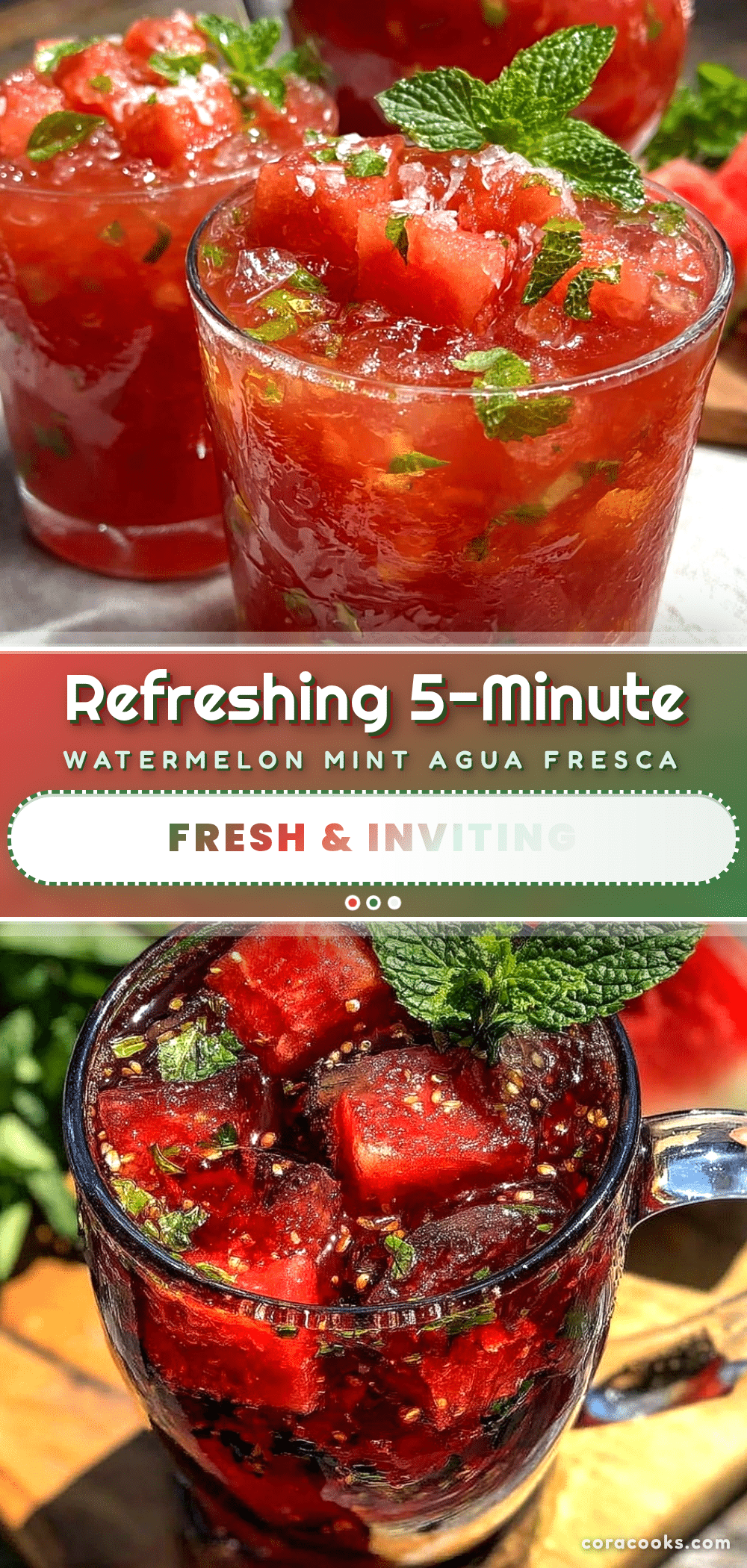 watermelon mint agua fresca recipe