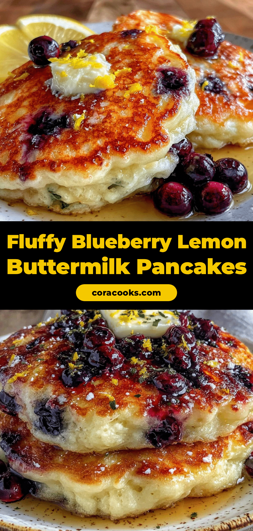 blueberry lemon buttermilk pancakes recipe