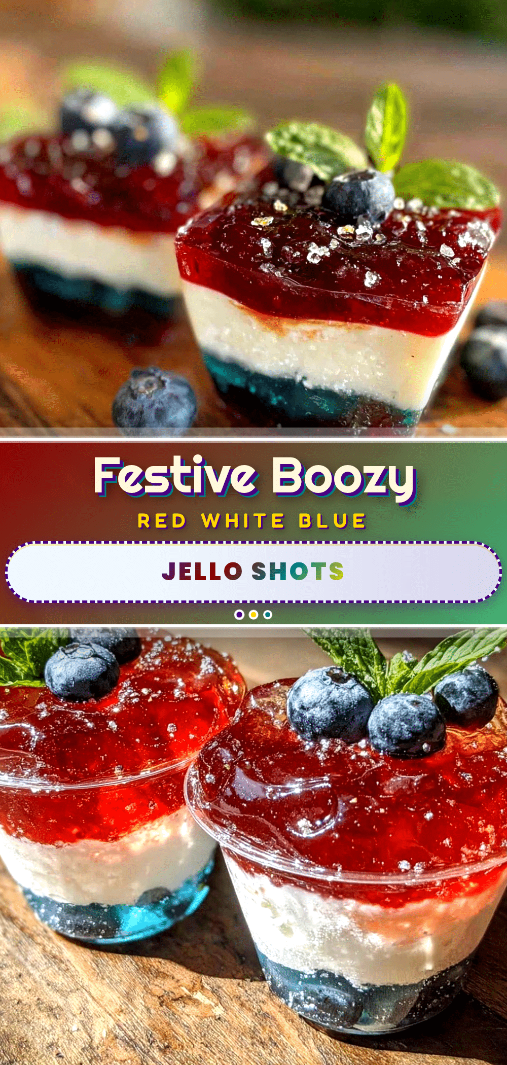 boozy red white and blue jello shots recipe