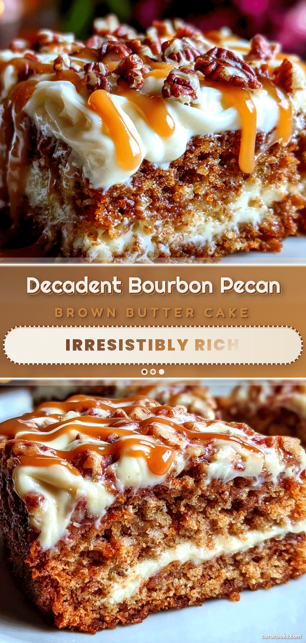 bourbon pecan brown butter cake recipe