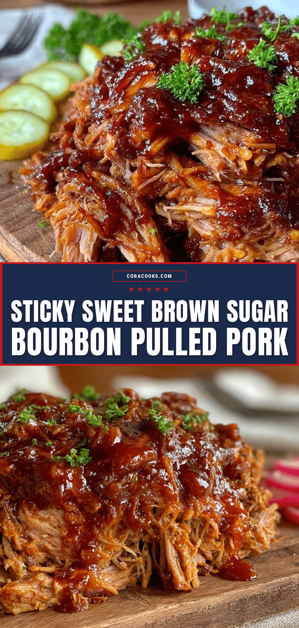 brown sugar bourbon BBQ pulled pork recipe