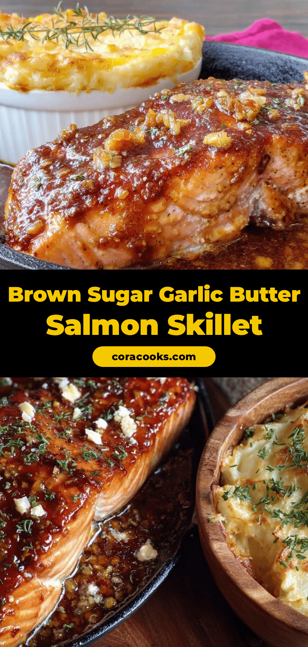 brown sugar garlic butter salmon skillet recipe