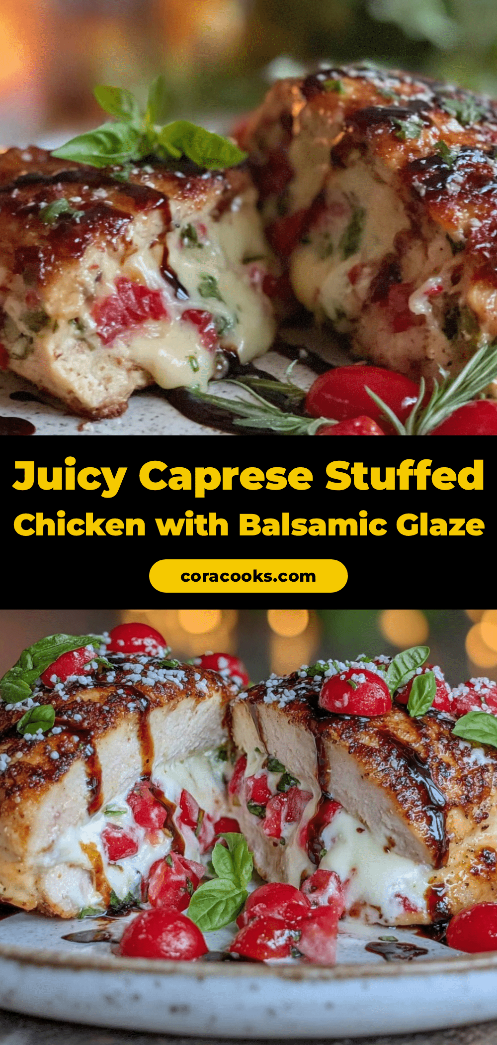 Caprese Stuffed Chicken Breast recipe
