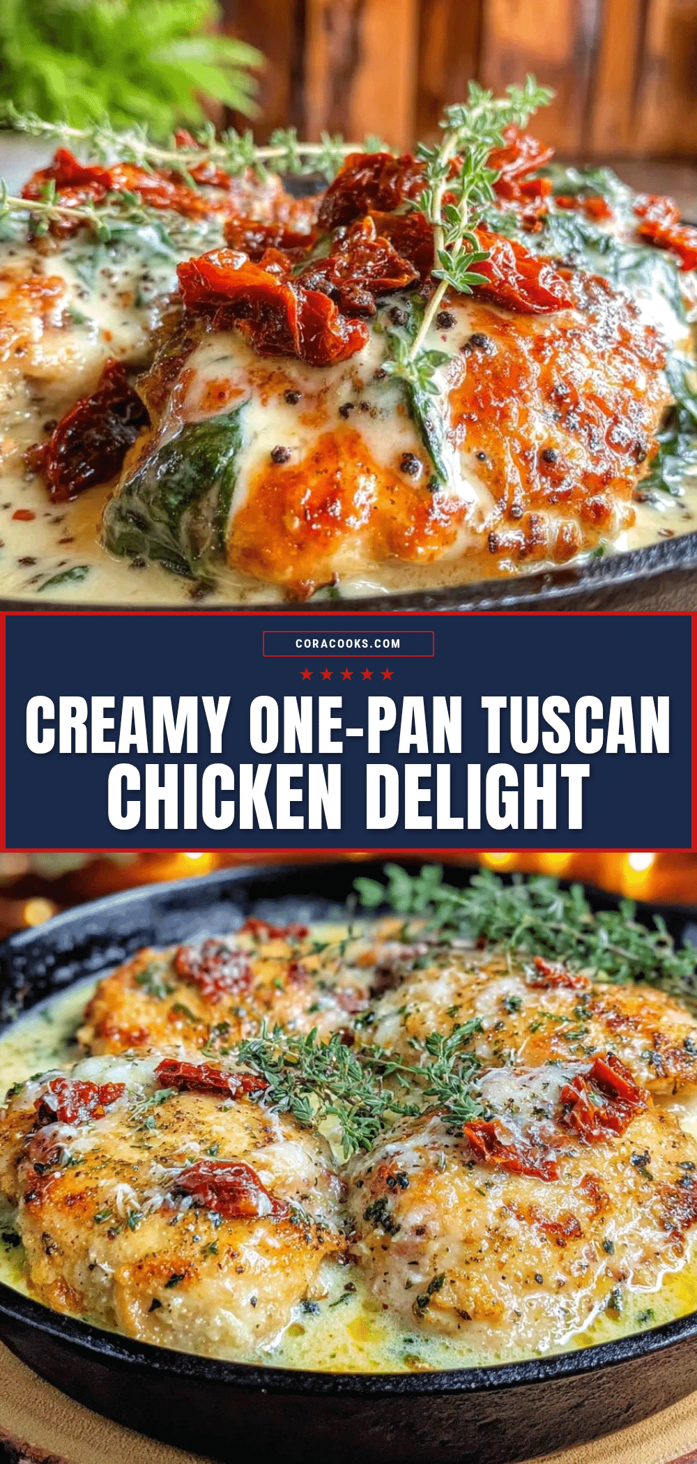 creamy one-pan tuscan chicken recipe