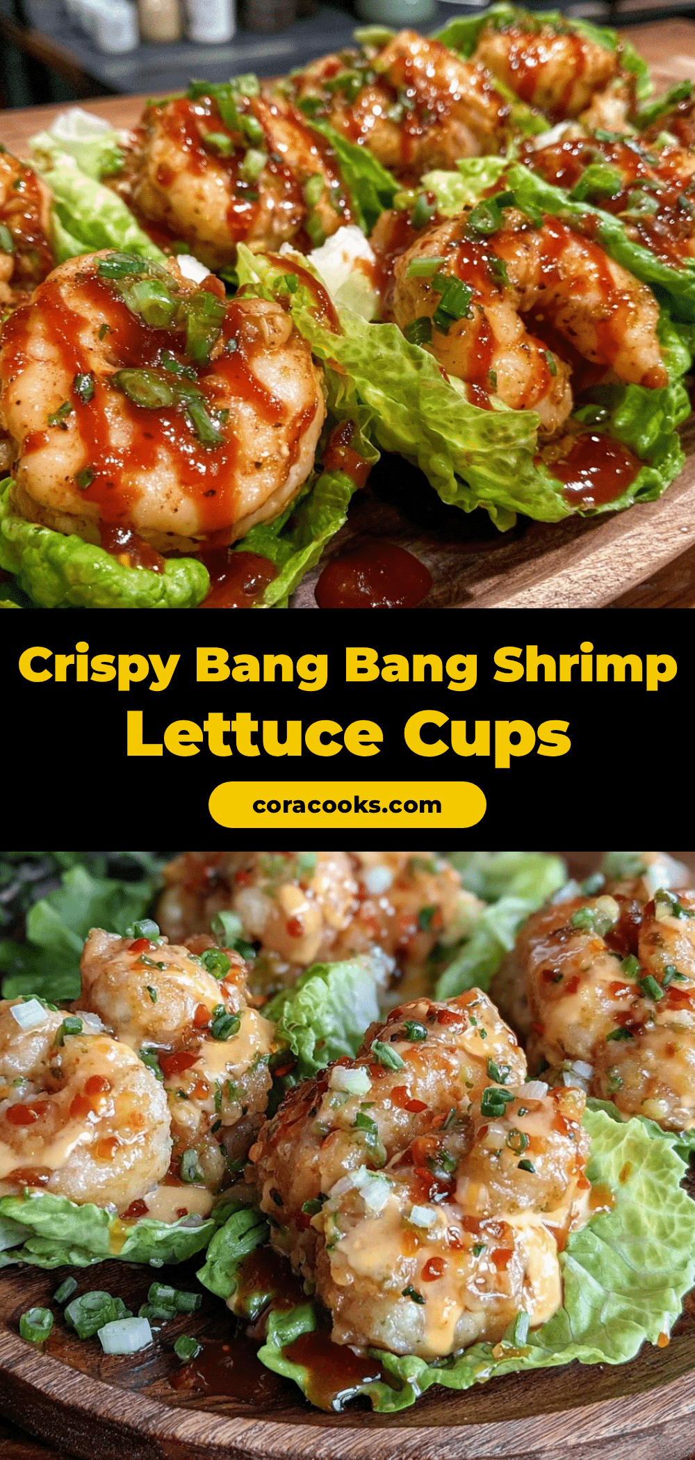 crispy bang bang shrimp lettuce cups recipe