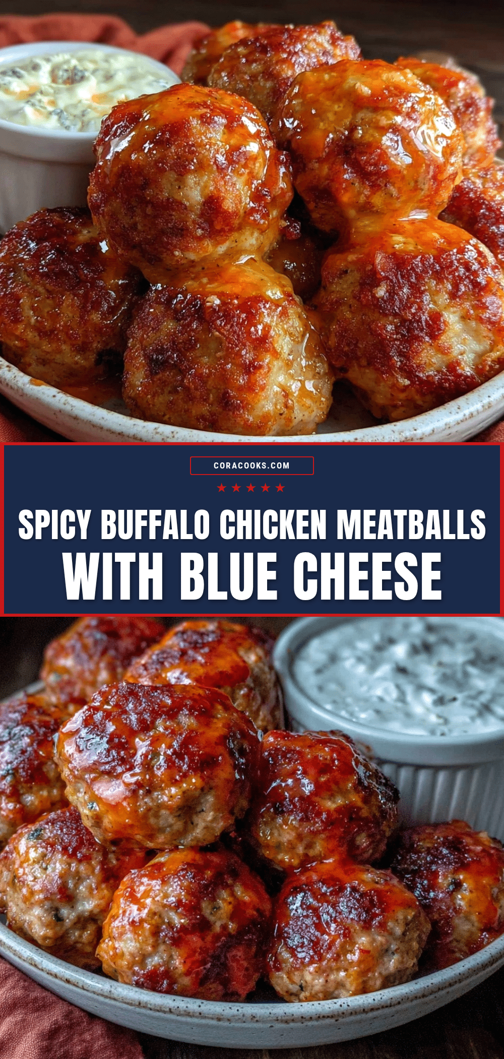 crispy buffalo chicken meatballs recipe