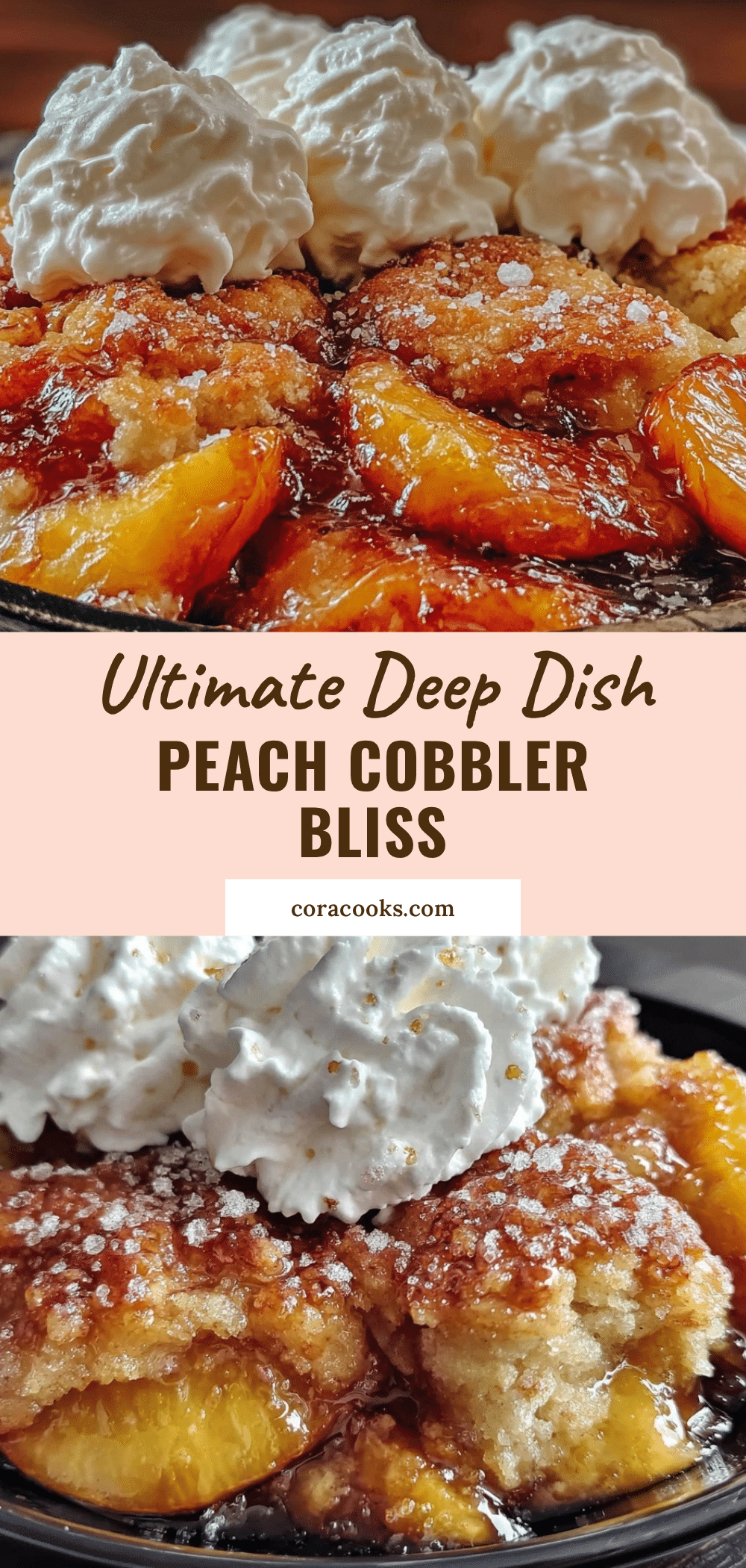 deep dish peach cobbler recipe
