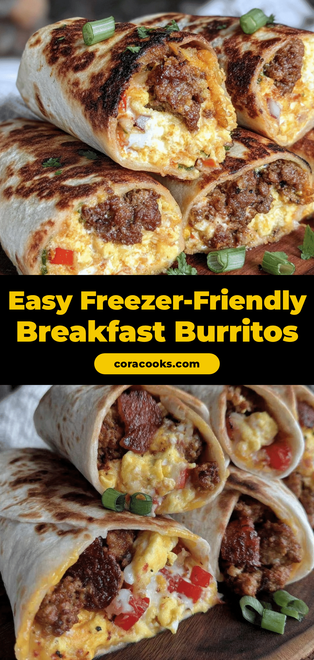 easy freezer-friendly breakfast burritos recipe