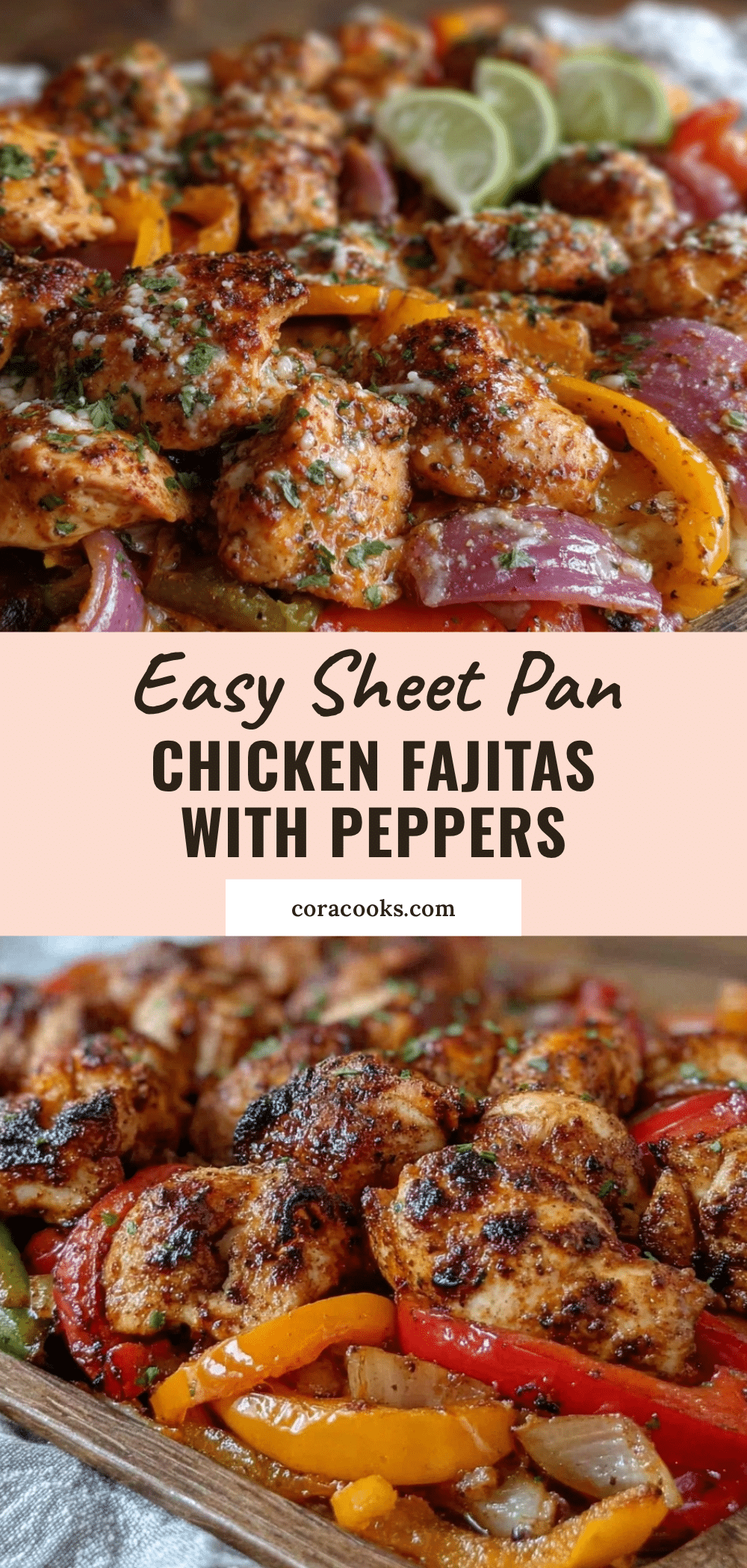 easy sheet pan chicken fajitas recipe