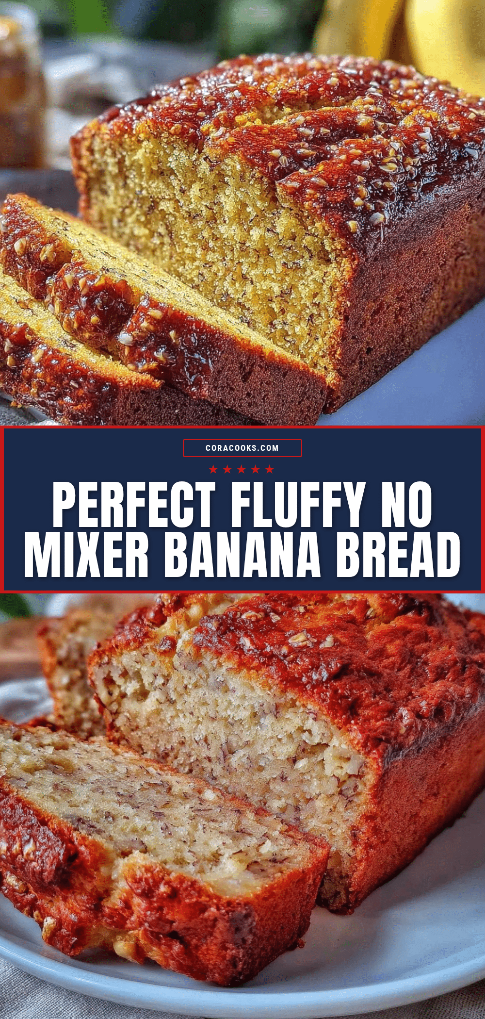 fluffy perfect banana bread no mixer recipe recipe