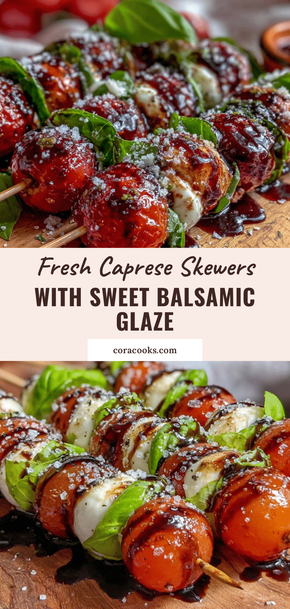 fresh Caprese salad skewers recipe