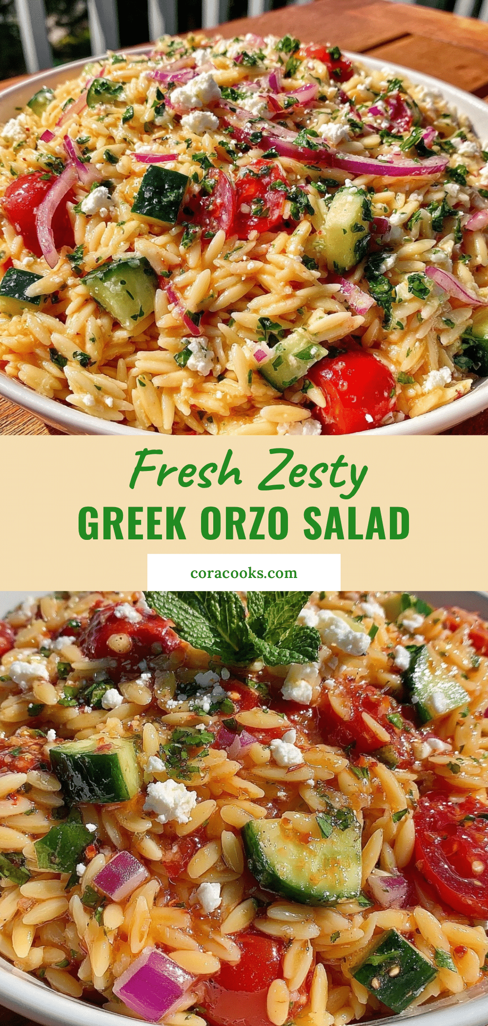 Fresh Greek Orzo Salad recipe