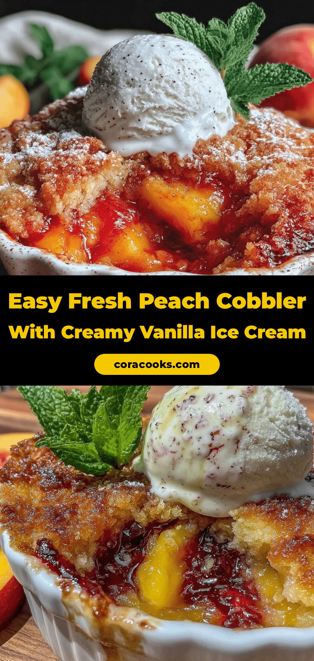 fresh peach cobbler recipe