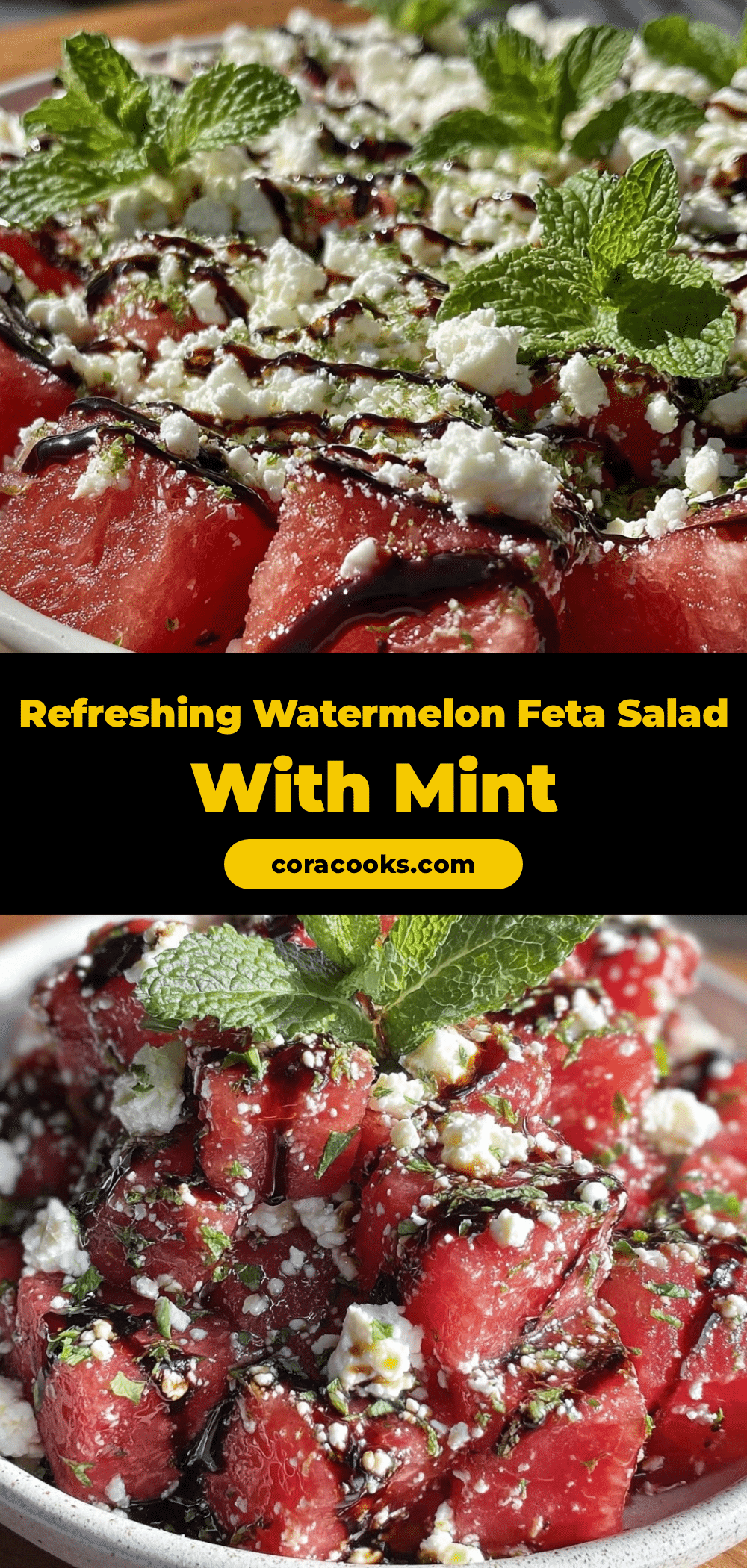 Fresh Watermelon Feta Salad recipe
