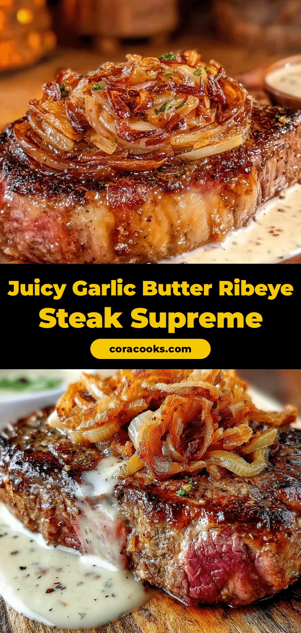 garlic butter ribeye steak recipe