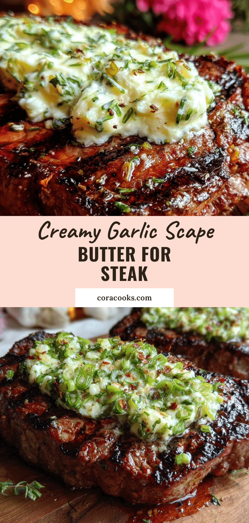 garlic scape compound butter recipe