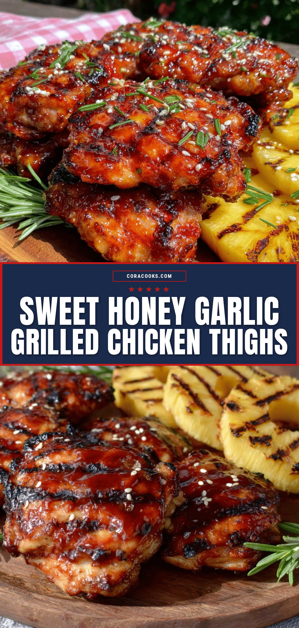 honey garlic grilled chicken thighs recipe