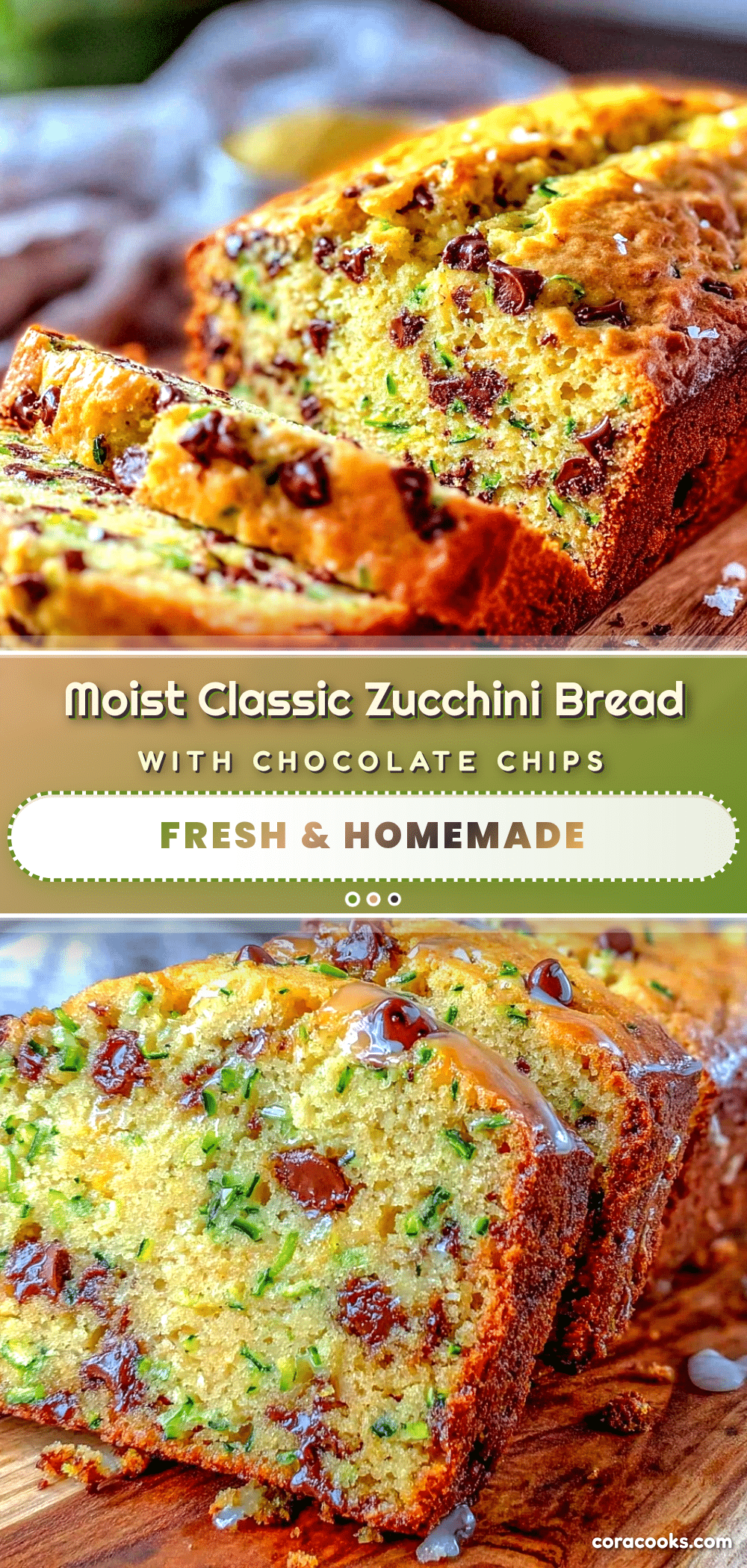 moist classic zucchini bread with chocolate chips recipe