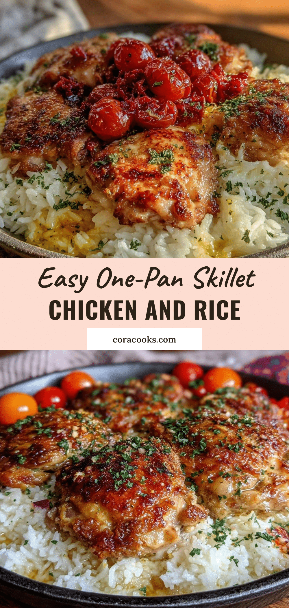one-pan skillet chicken and rice recipe recipe