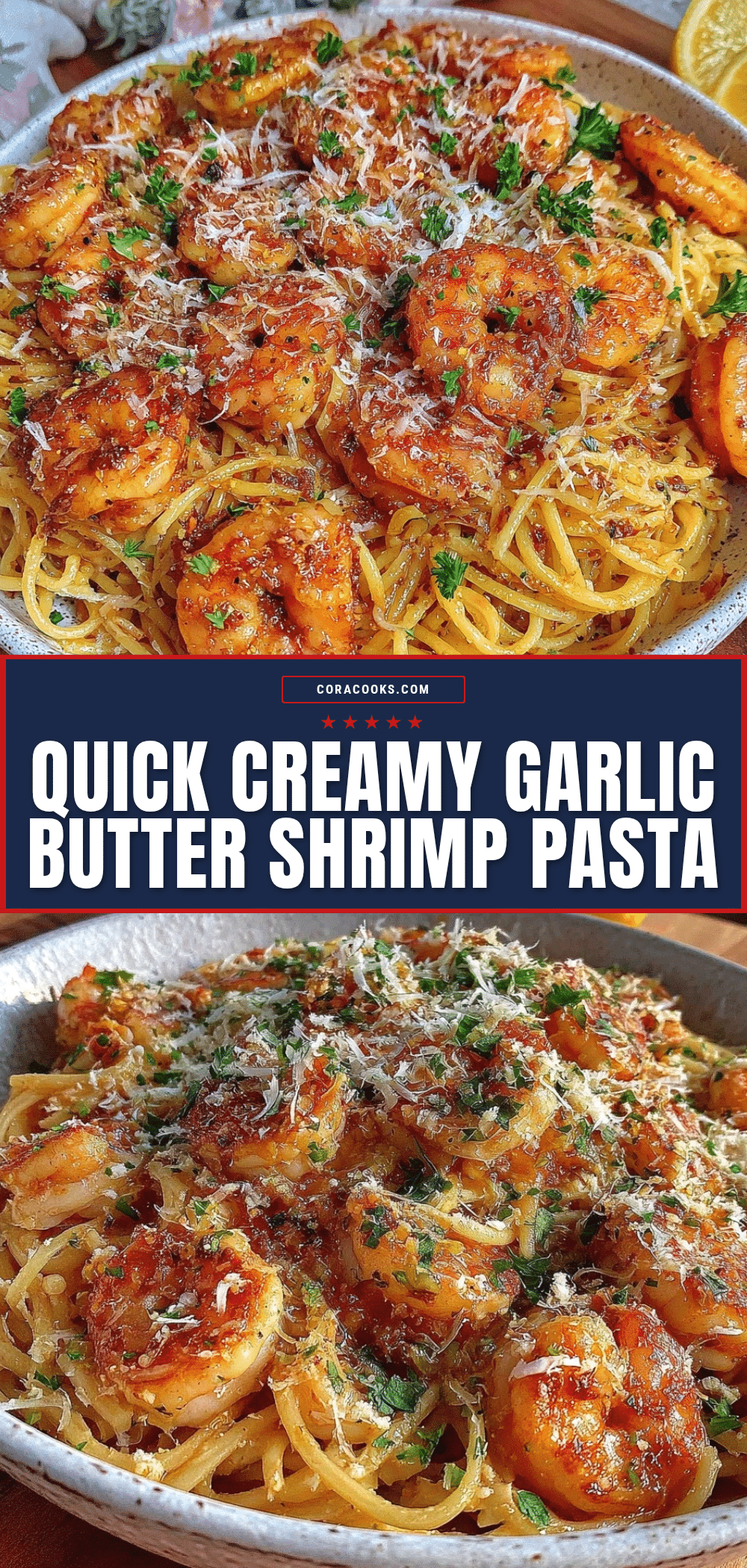 quick garlic butter shrimp pasta recipe