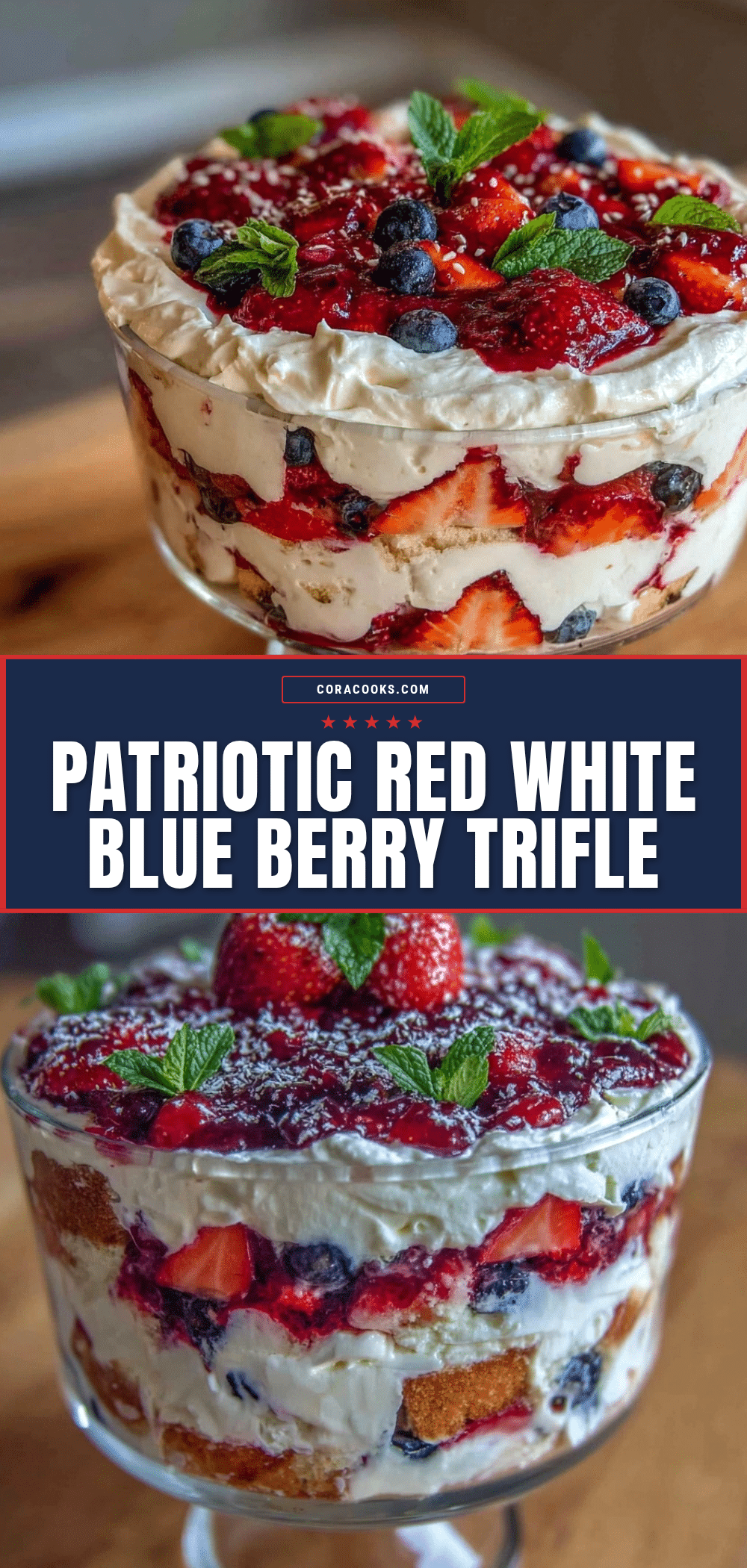 red white and blue berry trifle recipe