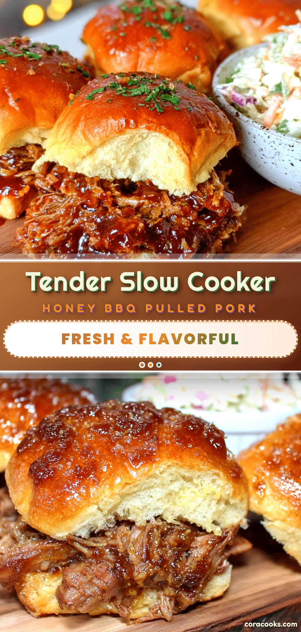 slow cooker honey bbq pulled pork sliders recipe