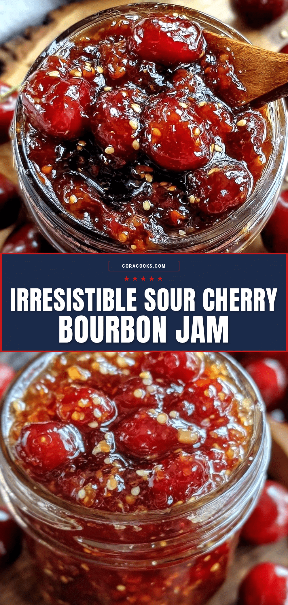 sour cherry bourbon jam recipe