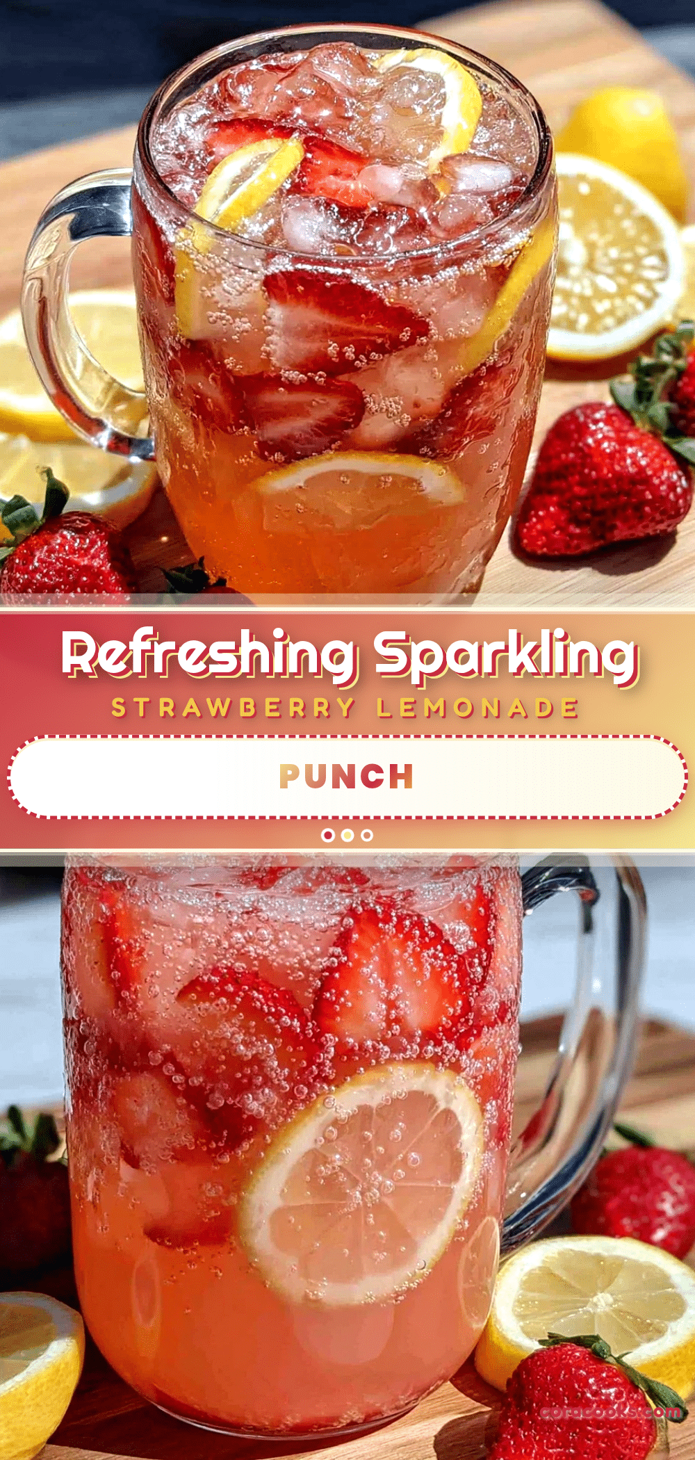 sparkling strawberry lemonade punch recipe
