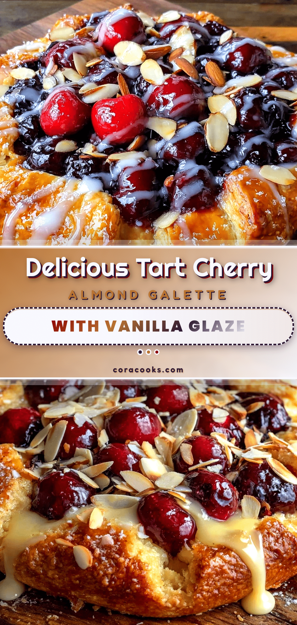 tart cherry almond galette recipe