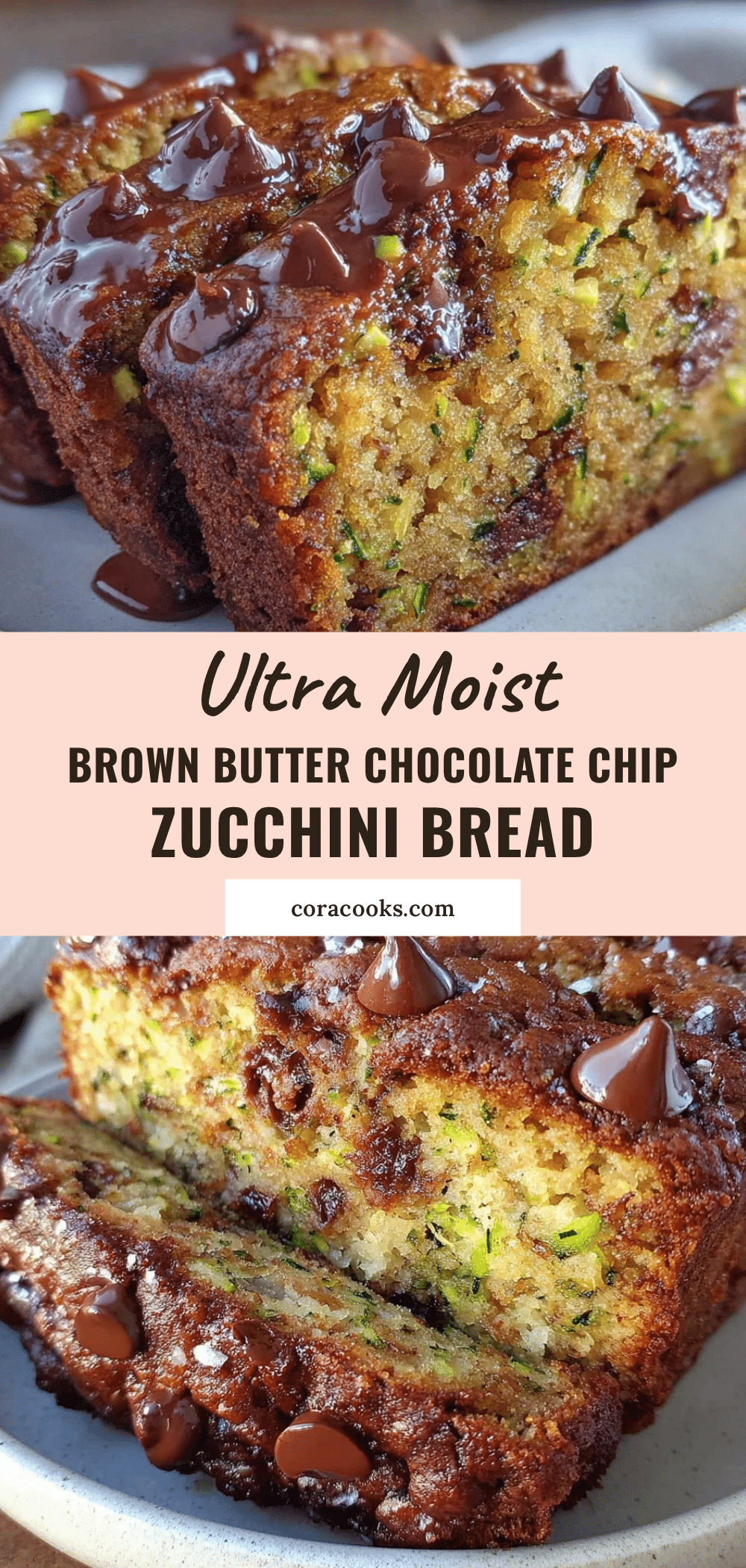 brown butter chocolate chip zucchini bread recipe