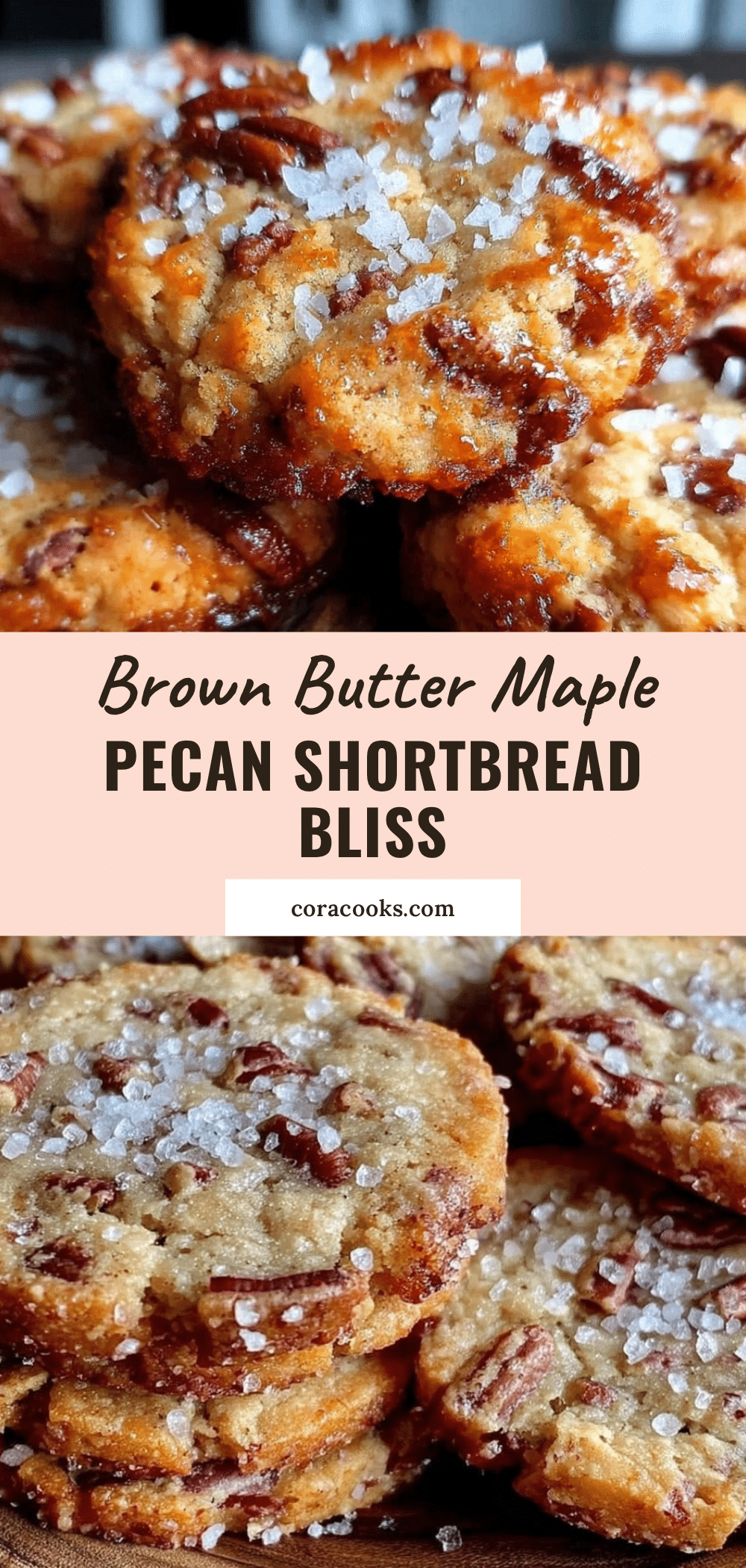 brown butter maple pecan shortbread cookies recipe