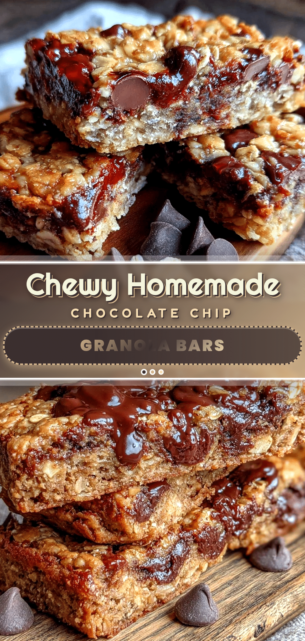 chewy homemade granola bars with chocolate chips recipe