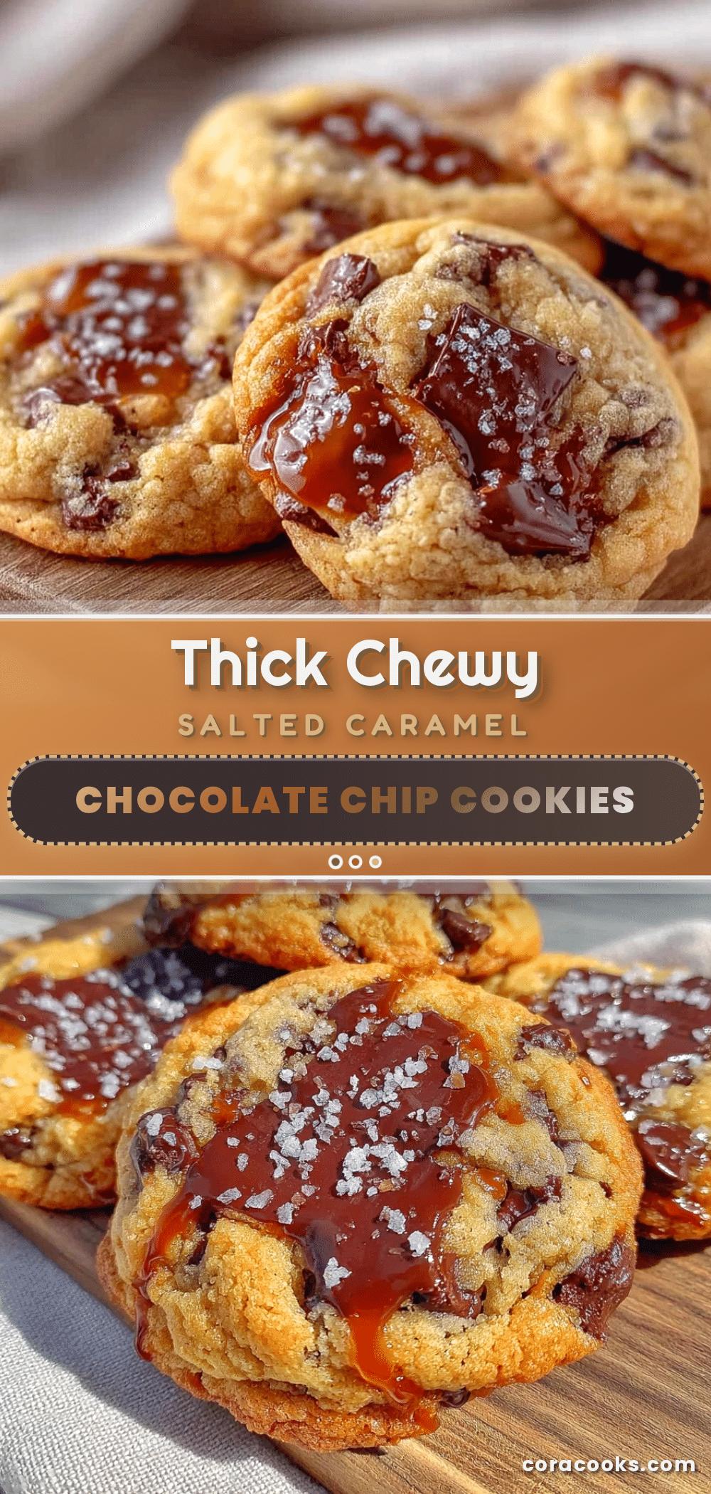 Chewy Salted Caramel Chocolate Chip Cookies recipe