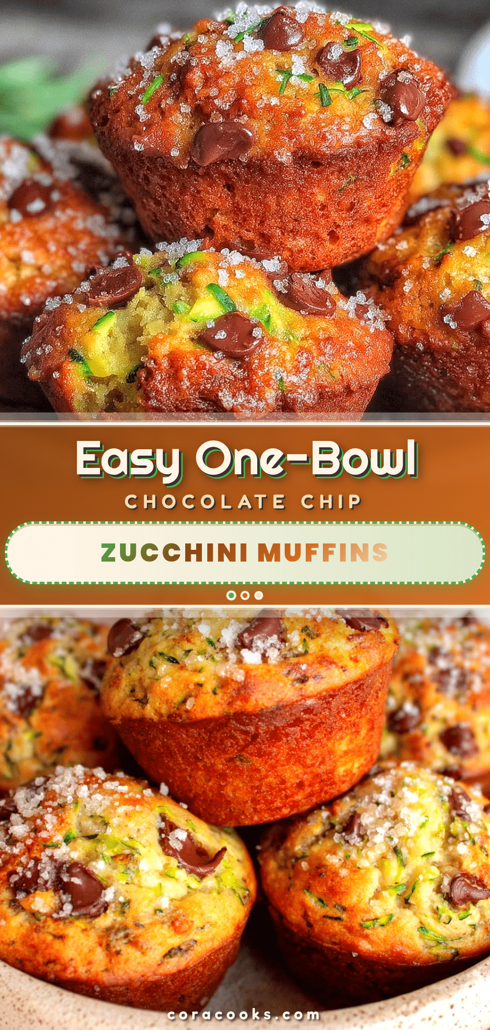 chocolate chip zucchini muffins recipe