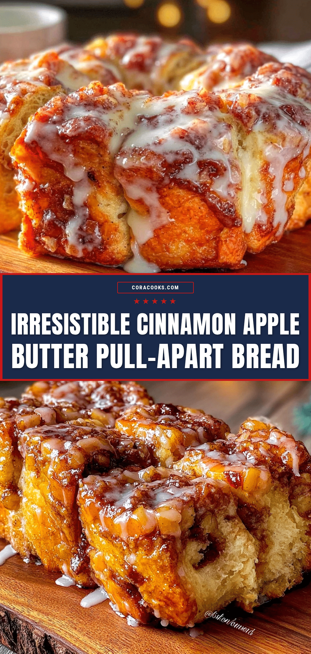 cinnamon apple butter pull-apart bread recipe