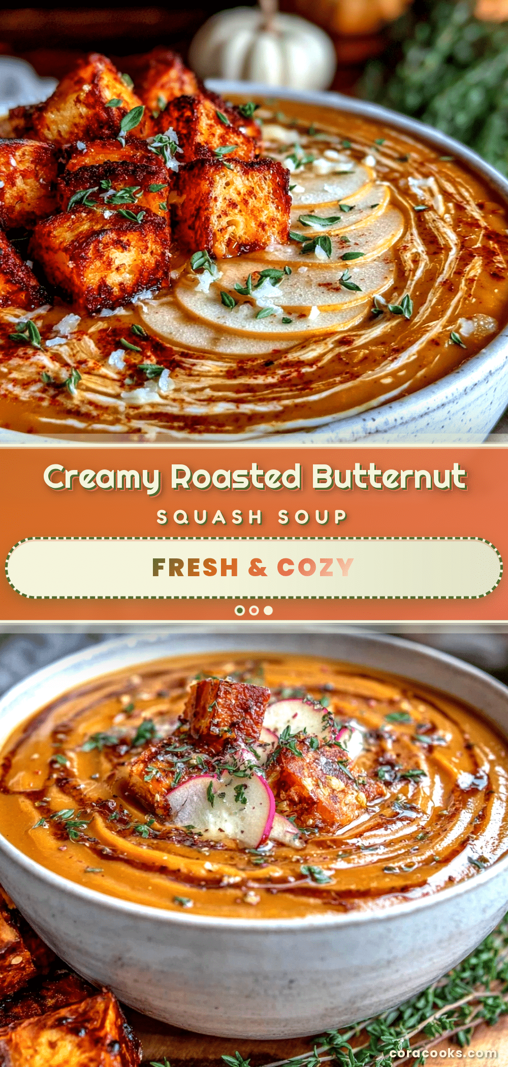 creamy roasted butternut squash soup recipe