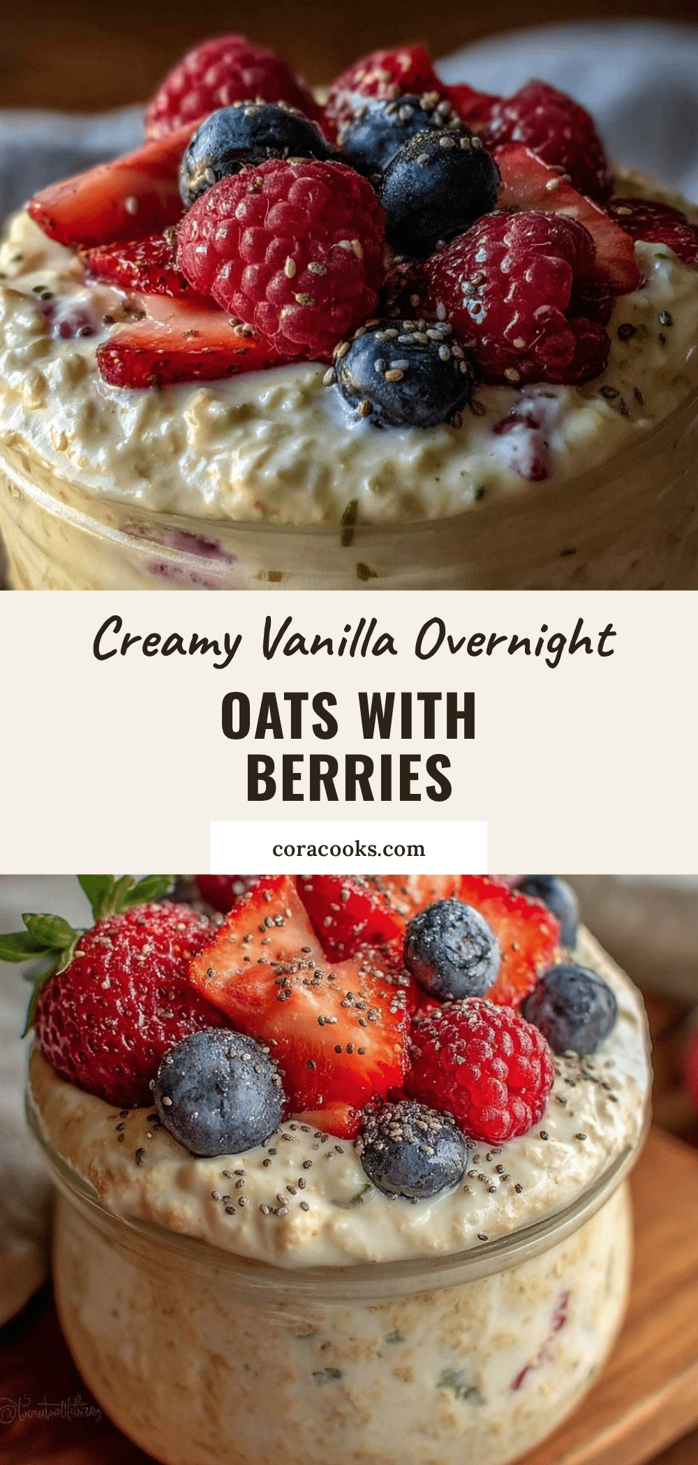 creamy vanilla overnight oats recipe