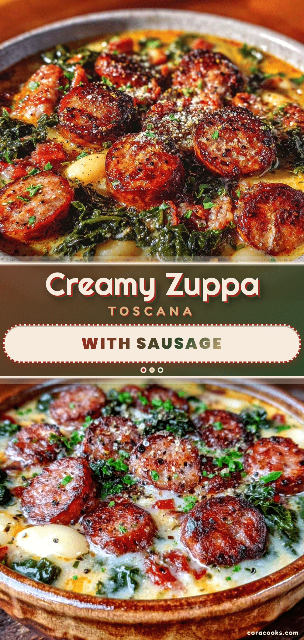 creamy white bean and kale soup with italian sausage recipe