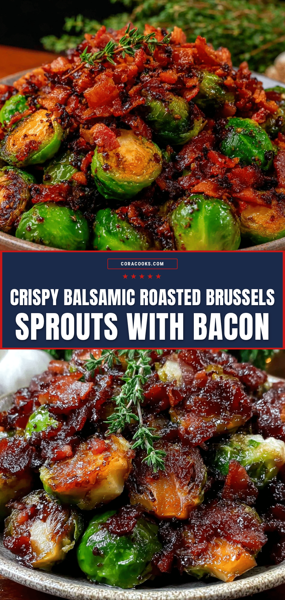 crispy balsamic roasted brussels sprouts with bacon recipe