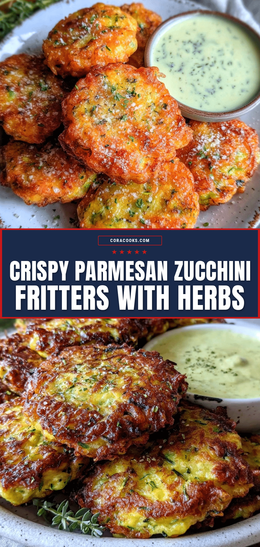 crispy parmesan zucchini fritters recipe