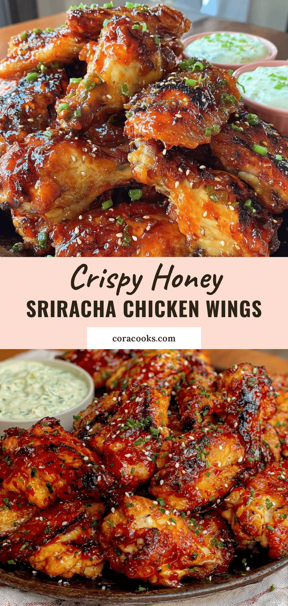 crispy sheet pan honey sriracha chicken wings recipe