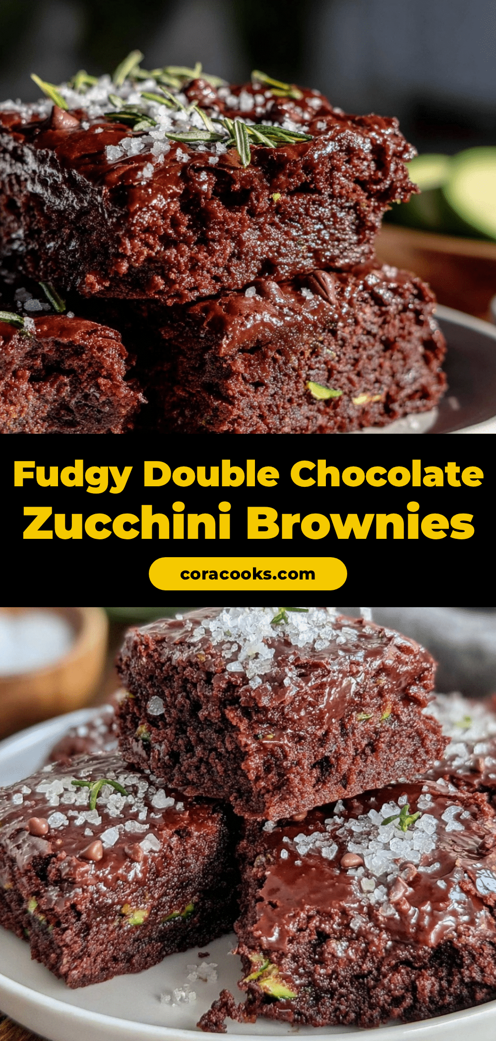double chocolate zucchini brownies recipe
