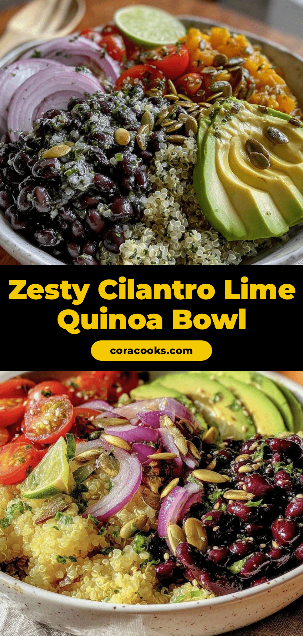 fresh cilantro lime quinoa bowl recipe