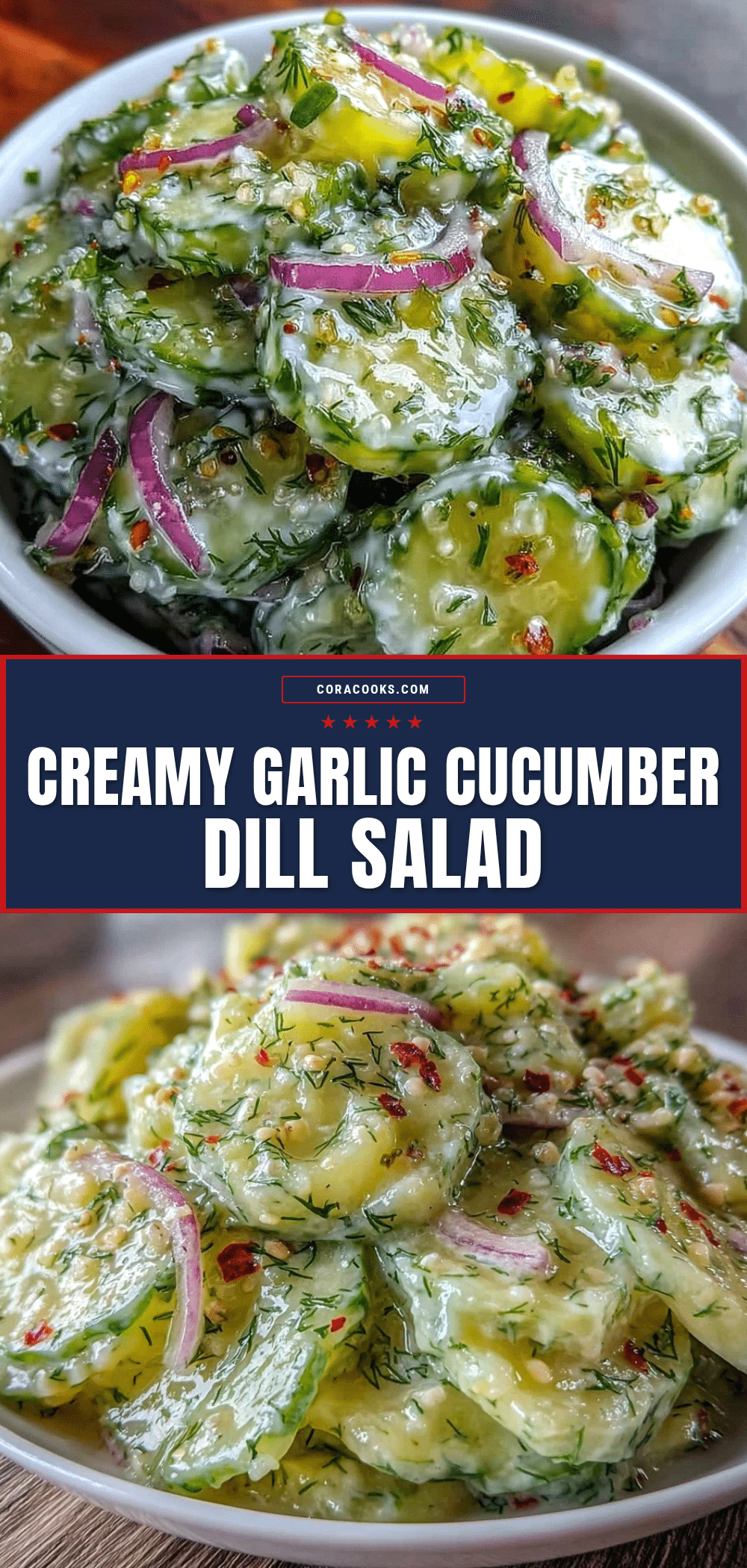 fresh creamy cucumber dill salad recipe
