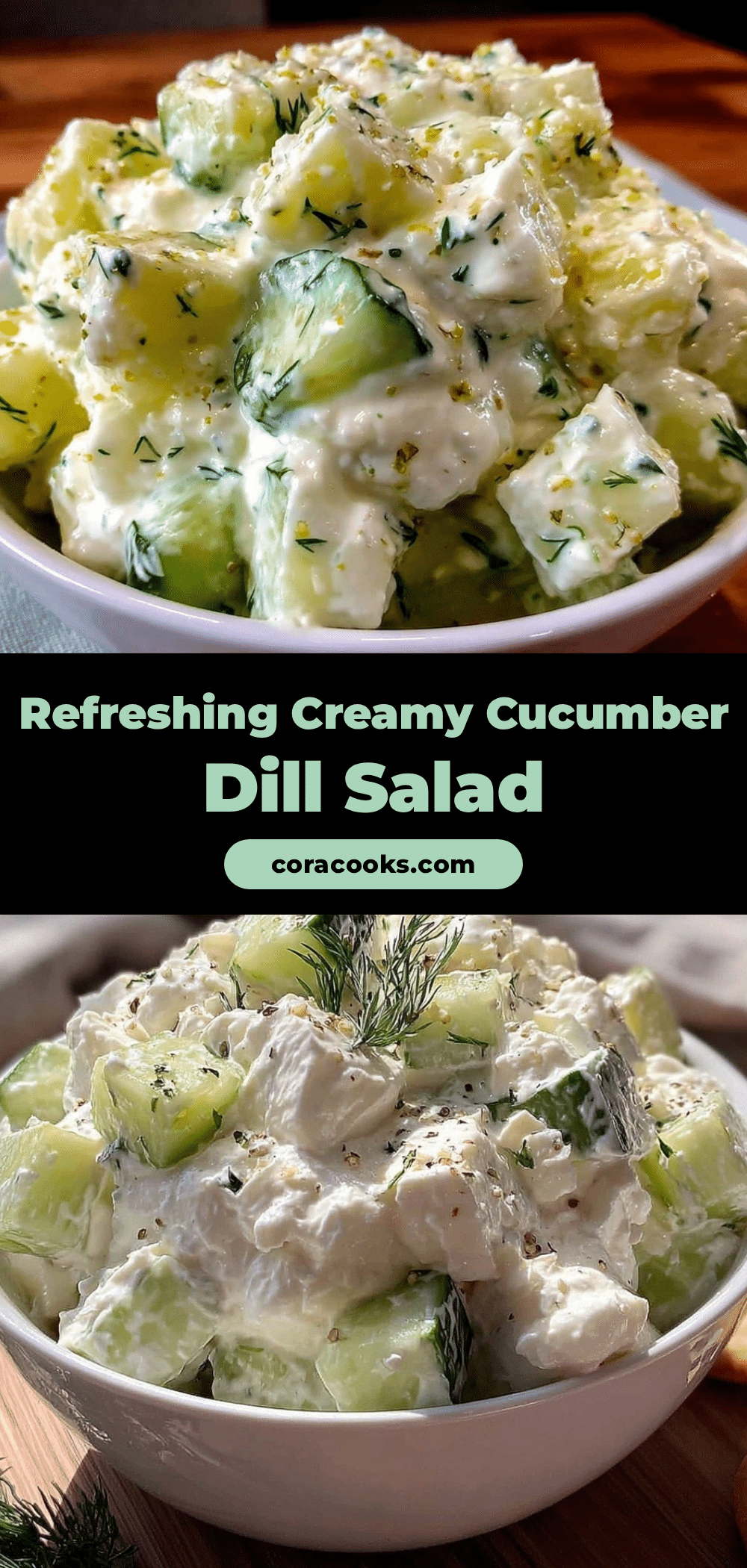 fresh cucumber dill greek yogurt salad recipe