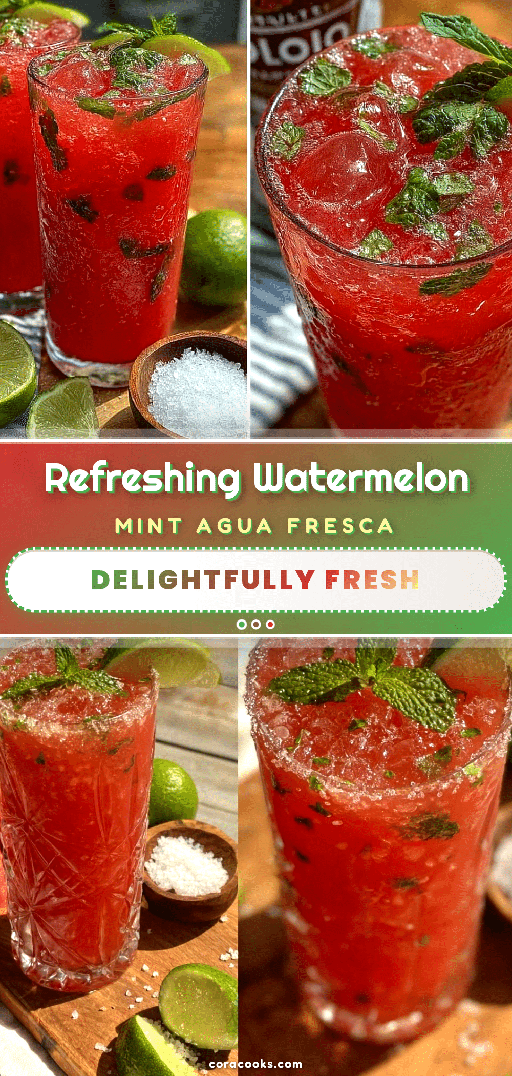 fresh watermelon mint agua fresca recipe