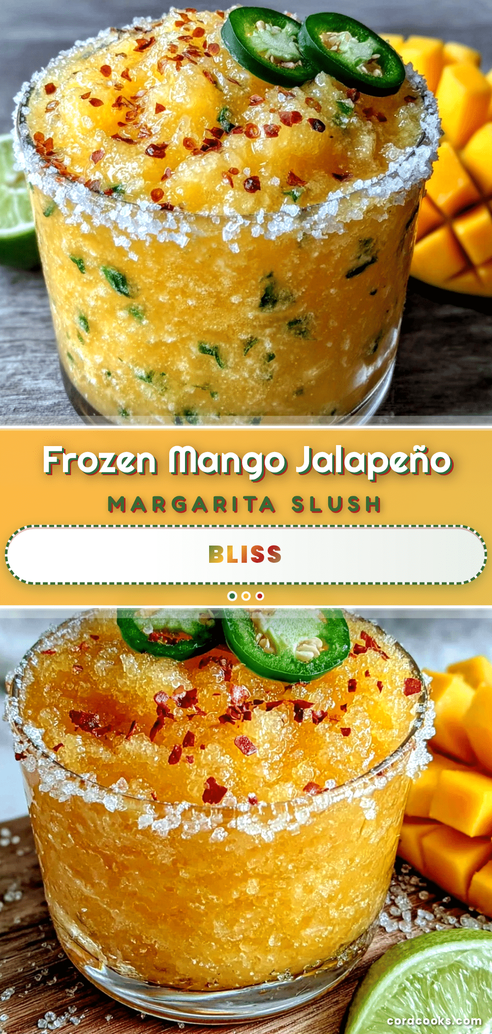 Frozen Mango Jalapeño Margarita Slush recipe