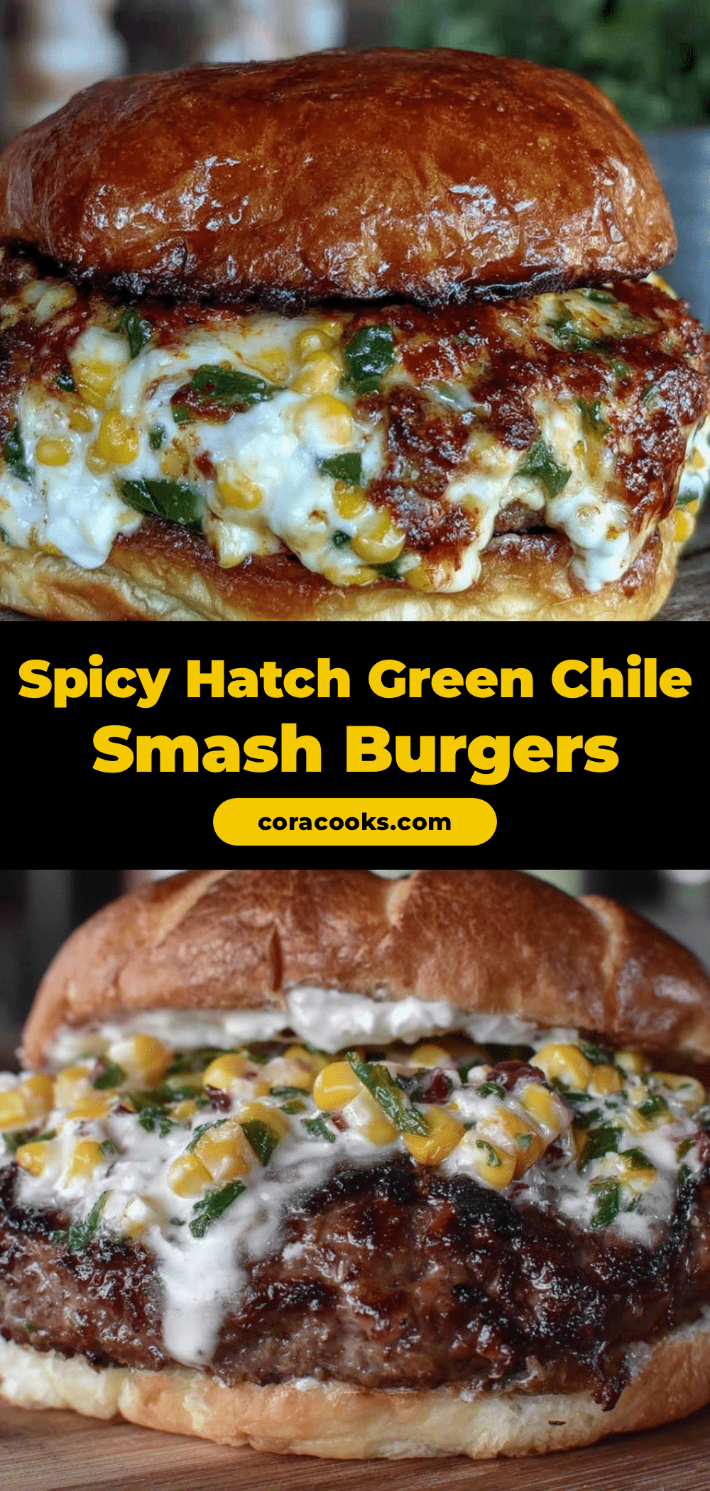 Hatch green chile smash burgers recipe